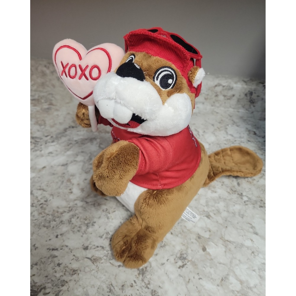 Buc-ee's Valentine's Day Beaver Plush Stuffed Animal XOXO Heart, Washable 2026